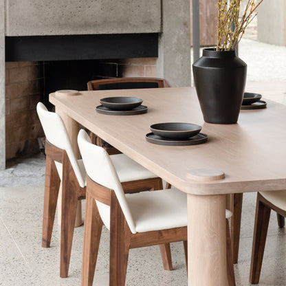 Dino Dining Chair, White PU Leather