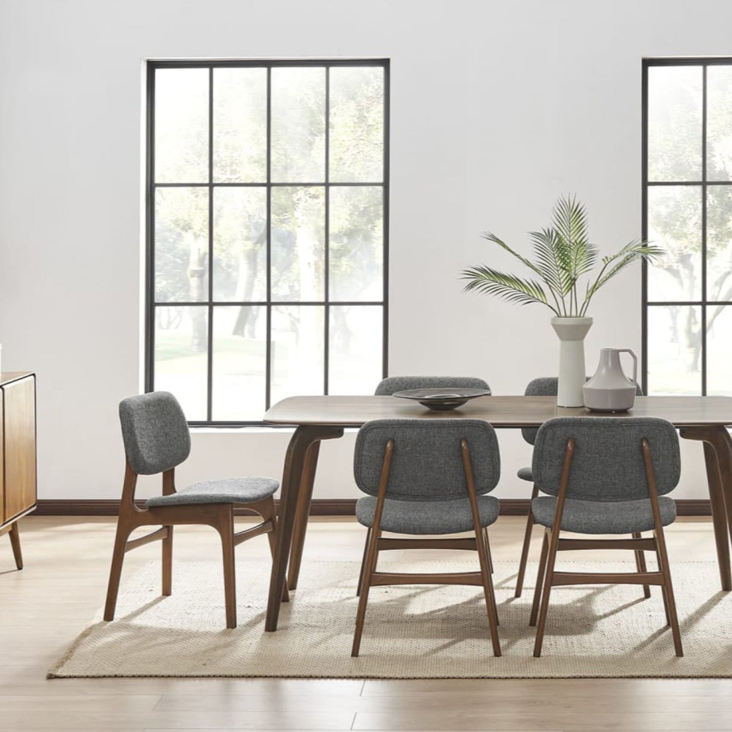 Charlie Dining Chair, Charcoal Gray