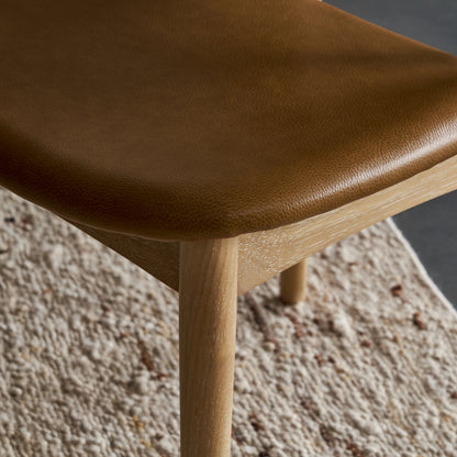 Cooper Dining Chair, Tan, PU Leather