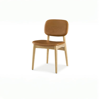 Cooper Dining Chair, Tan, PU Leather