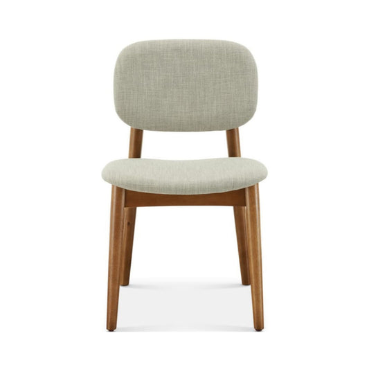 Cooper Dining Chair, Walnut Stain, Ivory