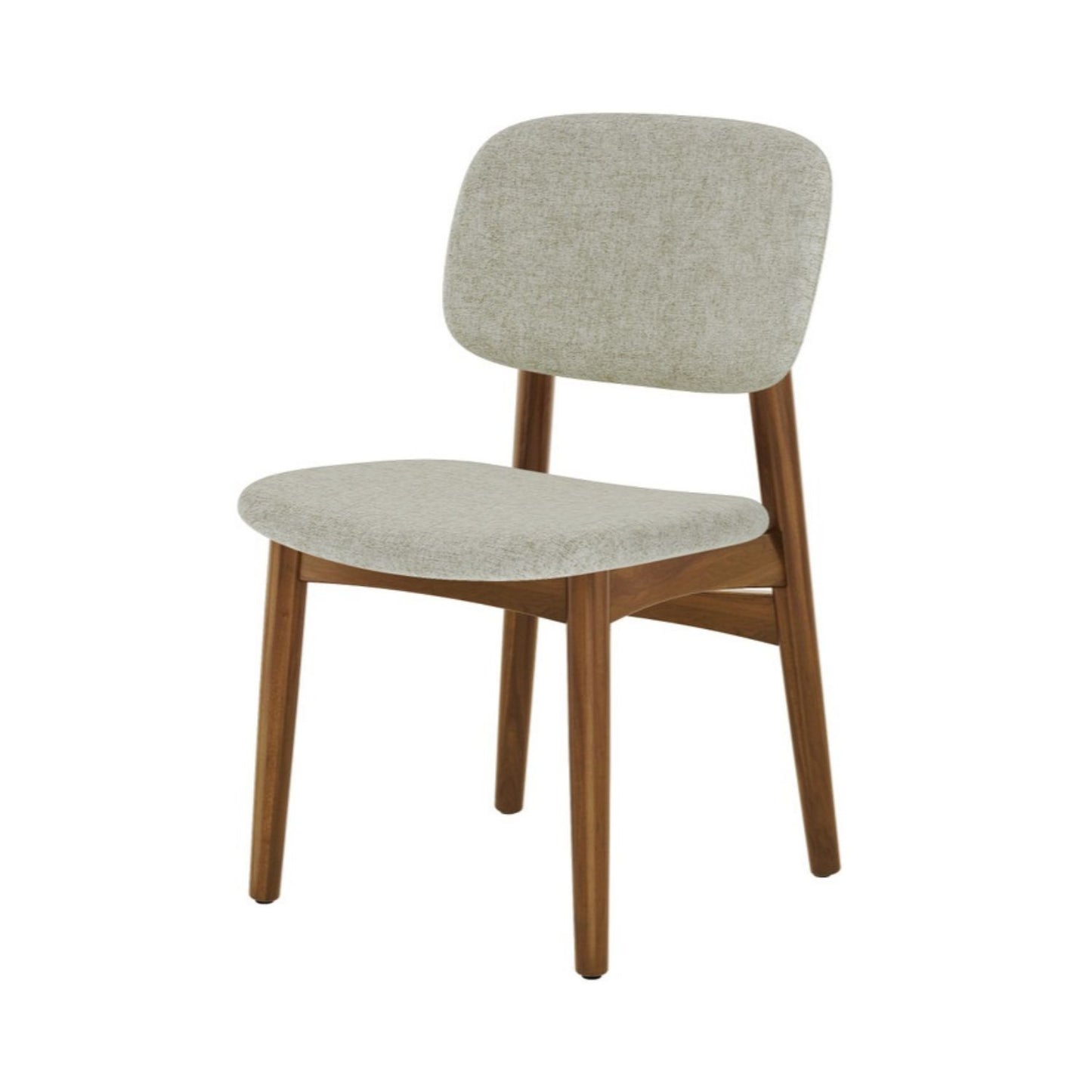 Cooper Dining Chair, Walnut Stain, Ivory