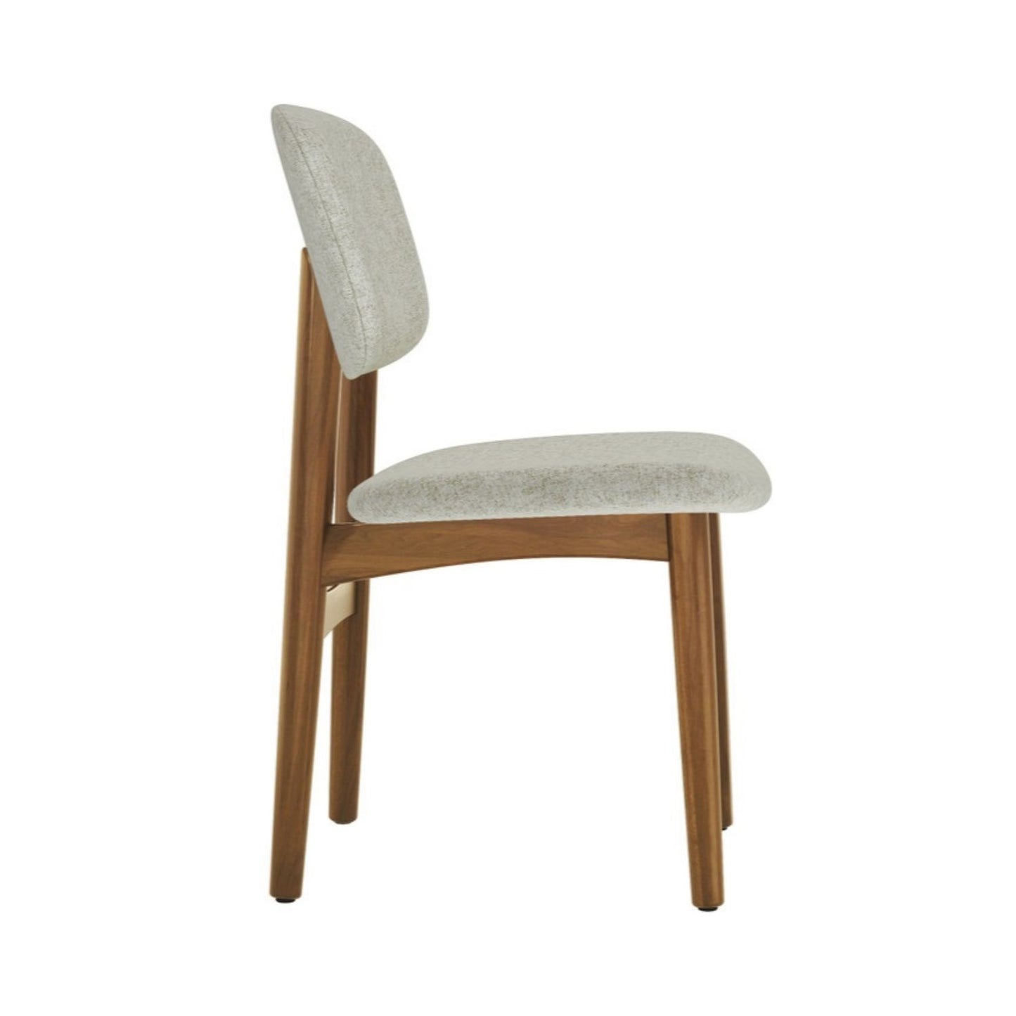 Cooper Dining Chair, Walnut Stain, Ivory
