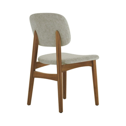 Cooper Dining Chair, Walnut Stain, Ivory