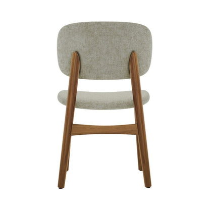 Cooper Dining Chair, Walnut Stain, Ivory