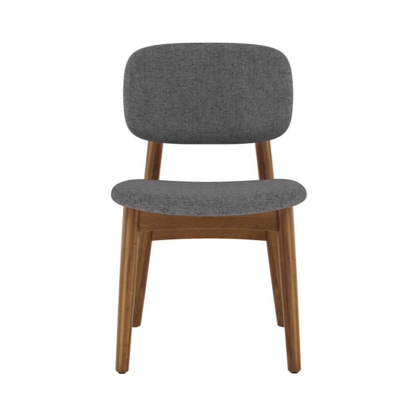 Cooper Dining Chair, Walnut Stain, Gray