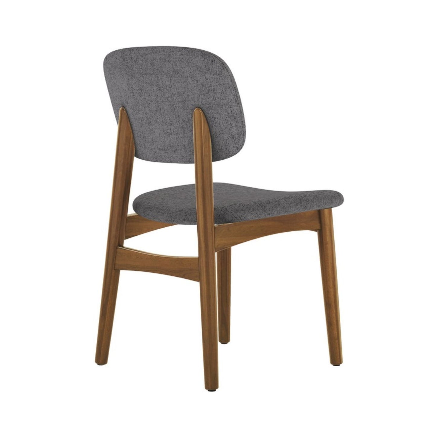 Cooper Dining Chair, Walnut Stain, Gray
