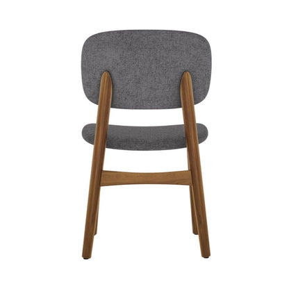 Cooper Dining Chair, Walnut Stain, Gray
