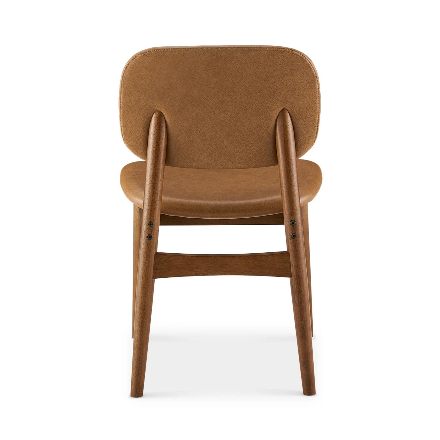Cooper Dining Chair, Walnut, PU Leather