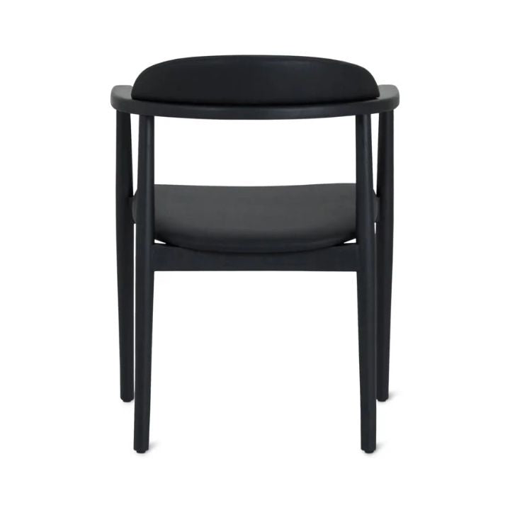 Aram Leather Armchair, Black