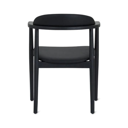 Aram Leather Armchair, Black