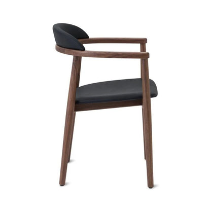Aram Leather Armchair, Walnut