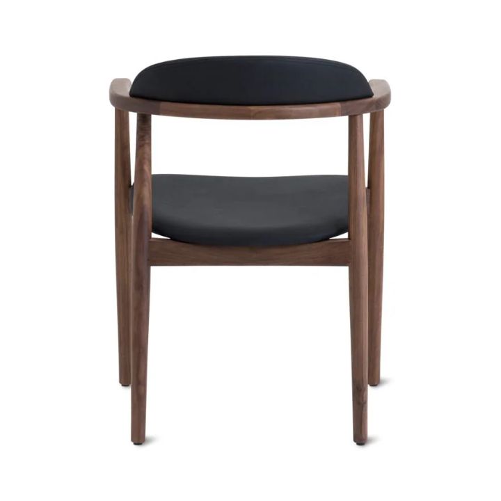 Aram Leather Armchair, Walnut