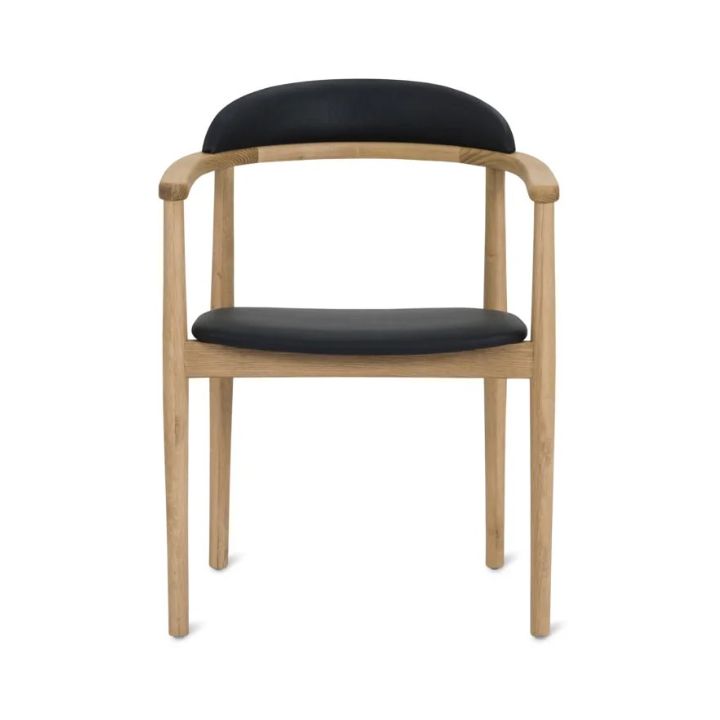 Aram Leather Armchair, Oak