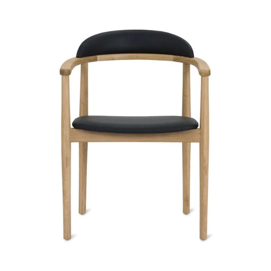 Aram Leather Armchair, Oak