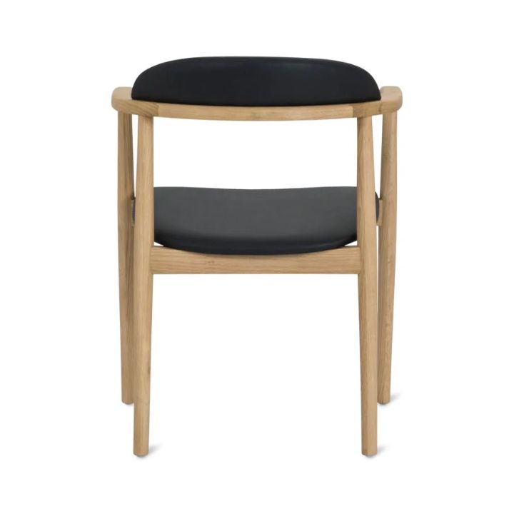 Aram Leather Armchair, Oak