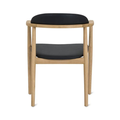 Aram Leather Armchair, Oak