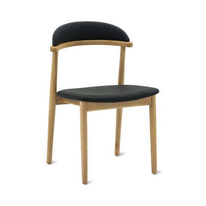 Aram Leather Dining Chair, Oak