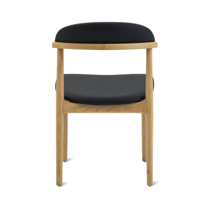 Aram Leather Dining Chair, Oak