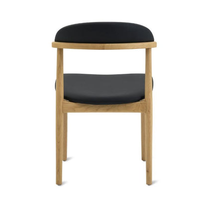 Aram Leather Dining Chair, Oak