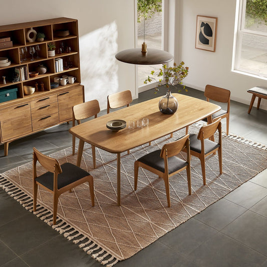 Vincent Dining Table, Natural