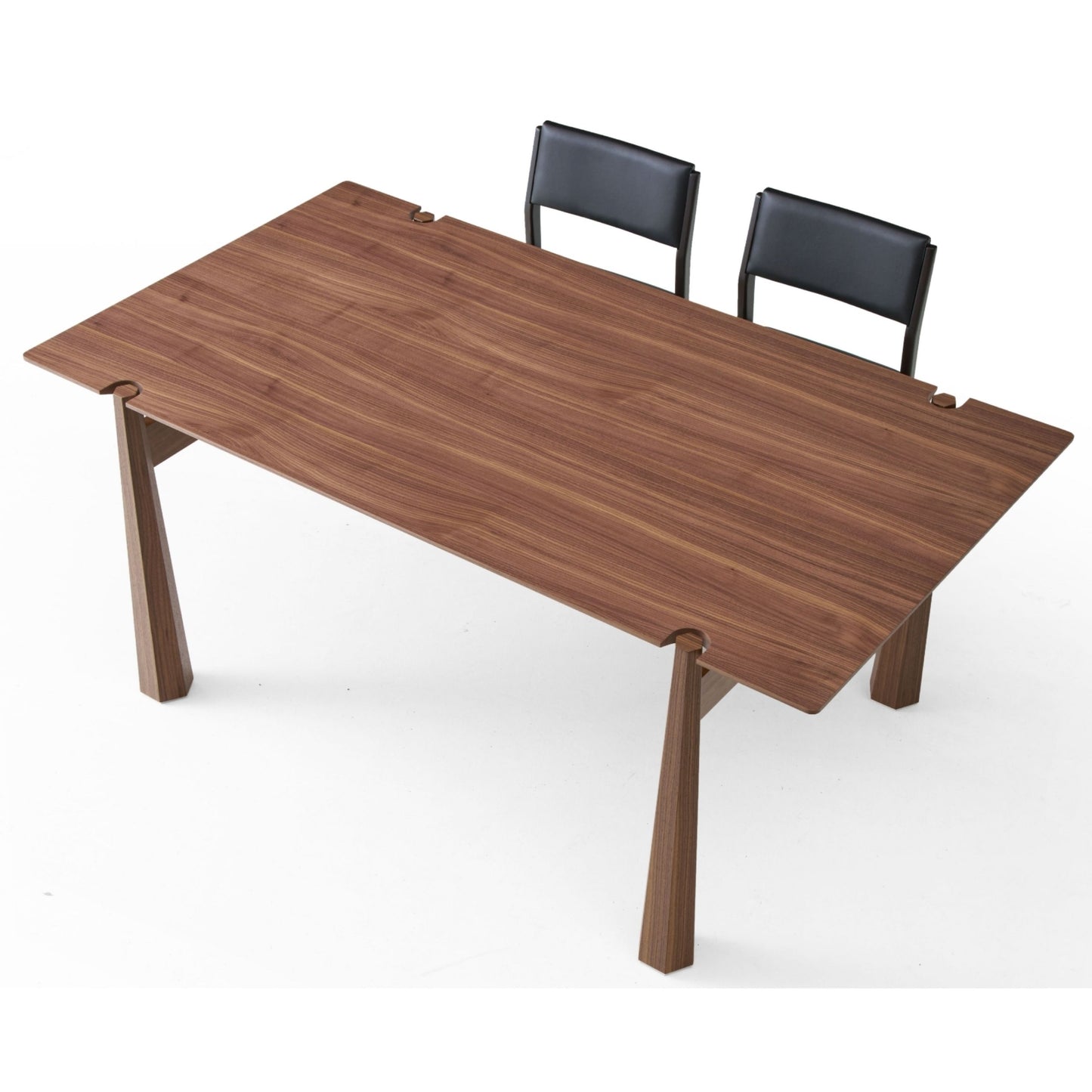 Axis Solid Wood Dining Table, Walnut