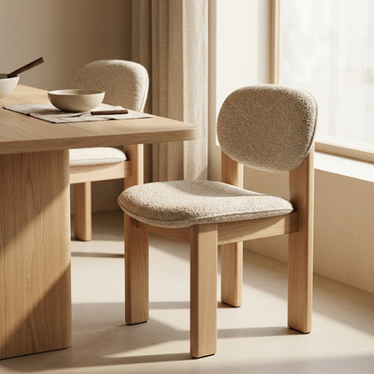 Aura Fabric Dining Chair, Natural