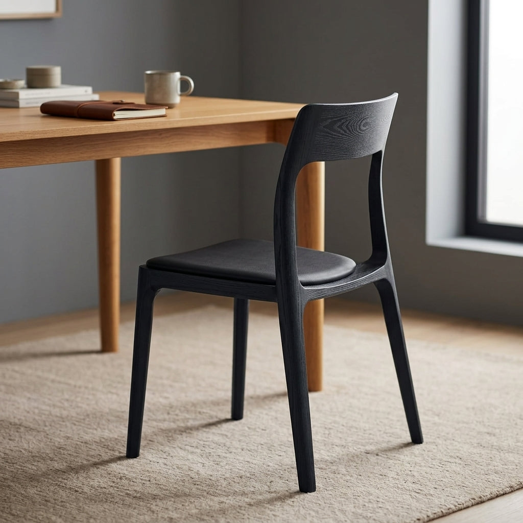 H Dining Chair, Black
